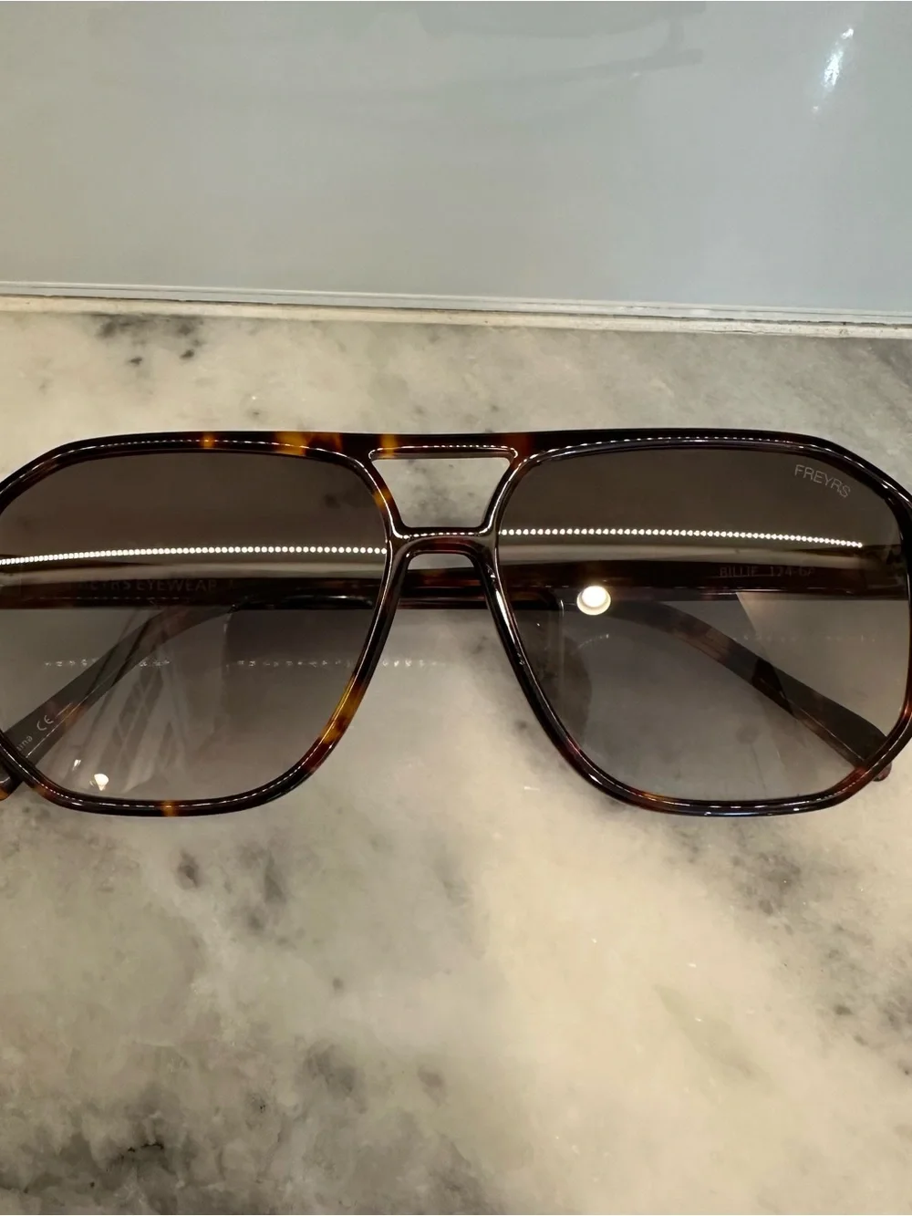 FREYRS Tortoiseshell Aviator Sunglasses